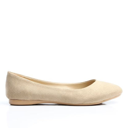 Plain Suede Ballerina