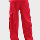 Fuchsia Front Pockets Pants