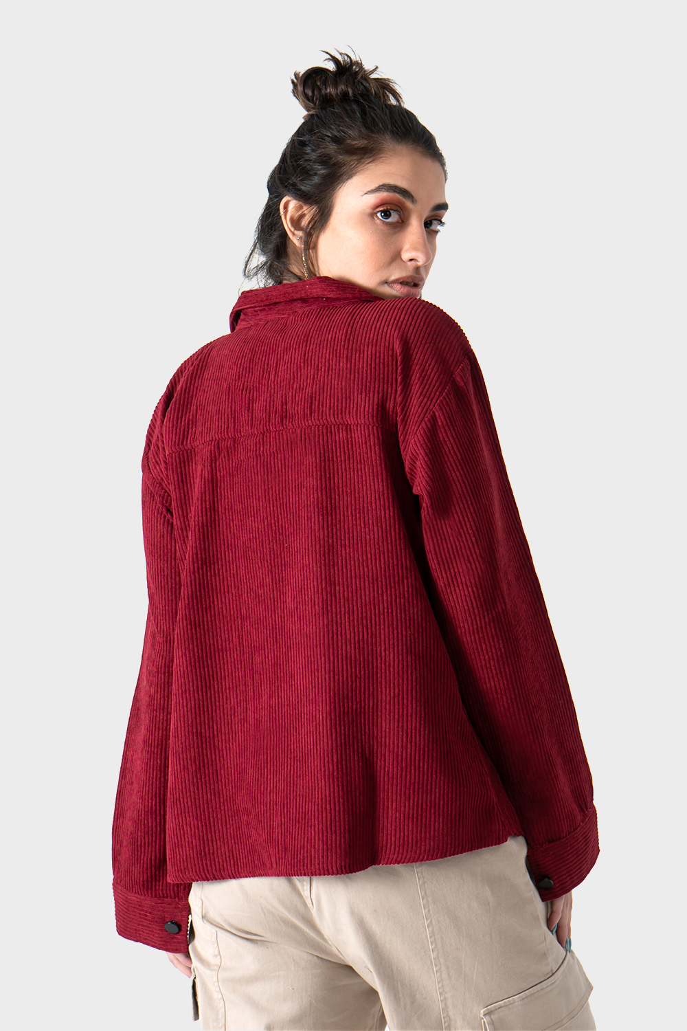 Maroon Velvet Shirt