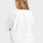 So-Off White Oversized Crew Neck Sweatshirt