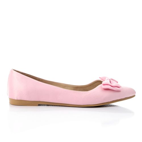 Classic Upper Bow Velvet Ballerina