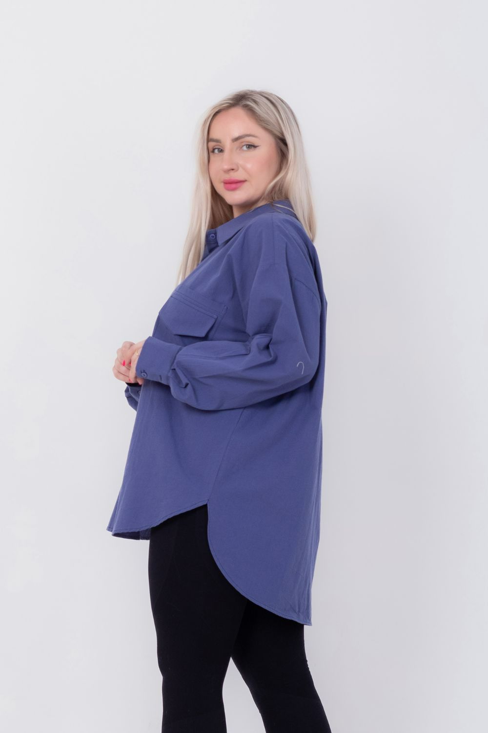 Miss Venus Basic Shirt with Side Flap Pocket