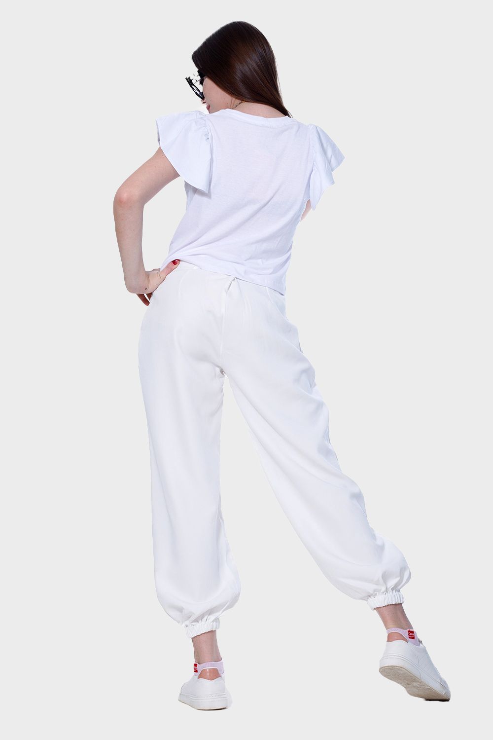 Slouchy Pants with Side Pockets