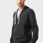 Izor Zipped Hoodie with Front Pockets