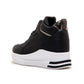 Shoeroom Plain Leather Comfy Sneakers