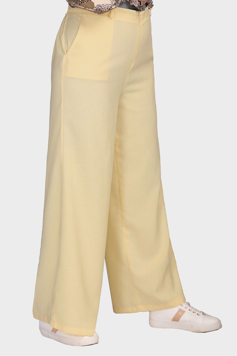 Smoky Wide Pants with Elastic Back Band