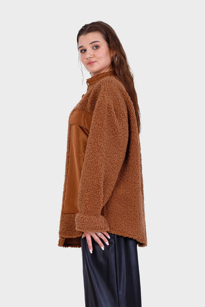 سترة تيدي بجيوب أمامية