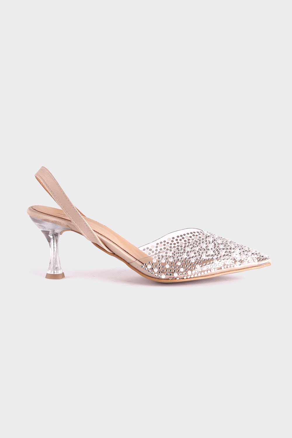 Mr.Joe Studded Transparent Soiree Shoes