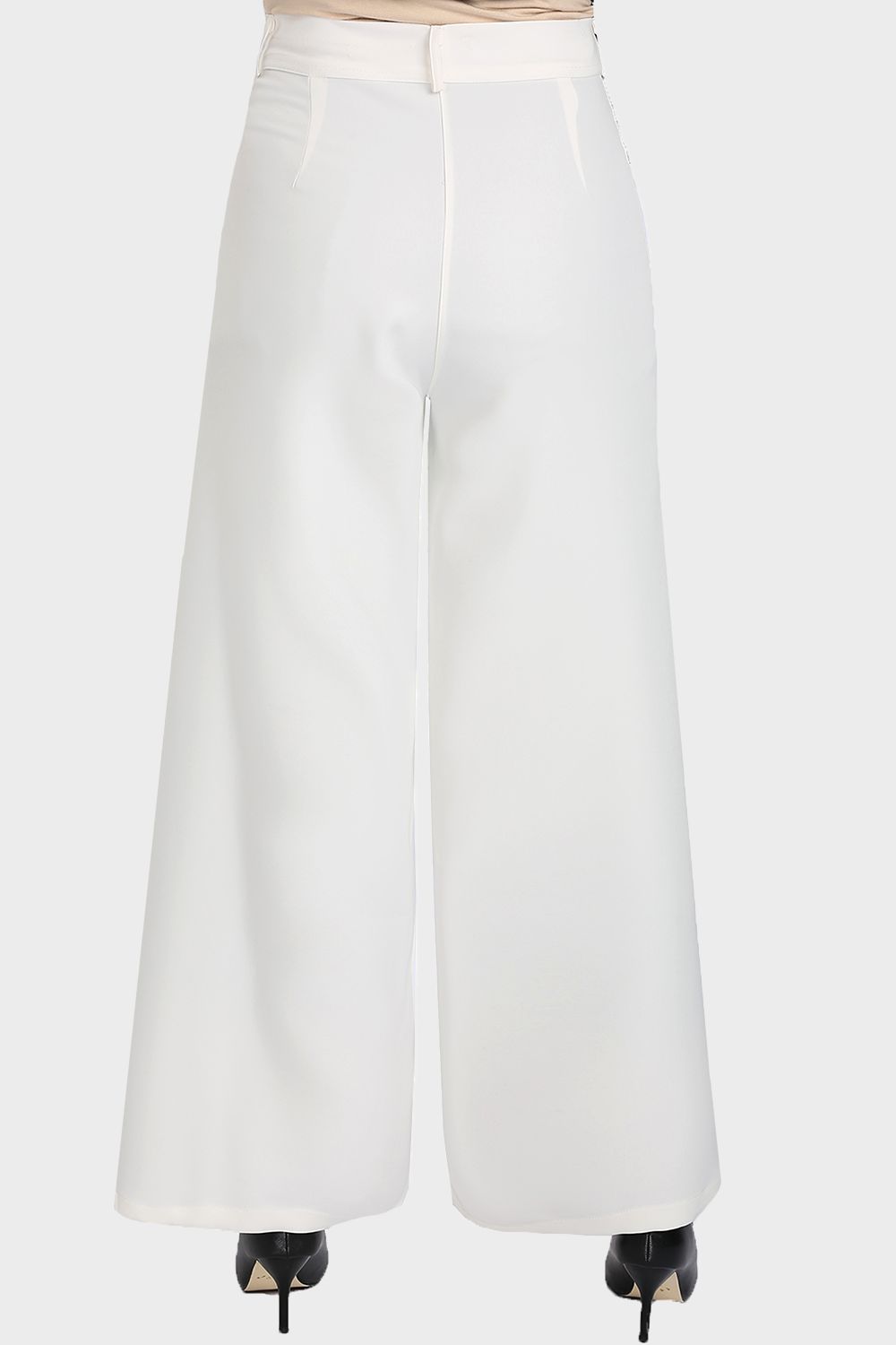 Smoky Plain Wide Leg Pants