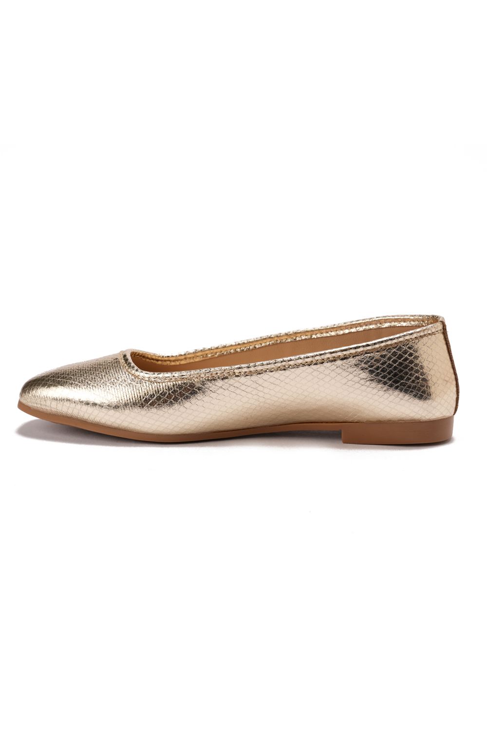 XO Style Comfortable Metallic Flat Shoes