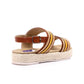 XO Style Comfy Striped Leather Sandal