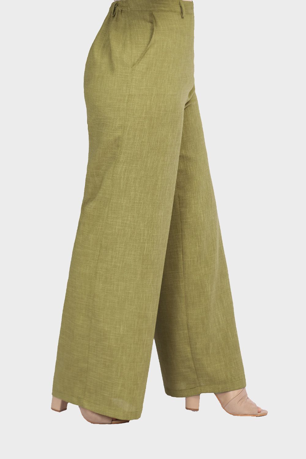 Smoky Wide Pants with Elastic Back Band