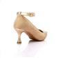 XO Style Bi-Tone Leather Kitten Heels Shoes