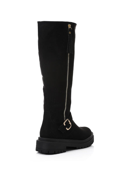 Fashionable Suede Knee High Boots