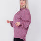 Miss Venus Patterned Satin Chiffon Printed Blouse