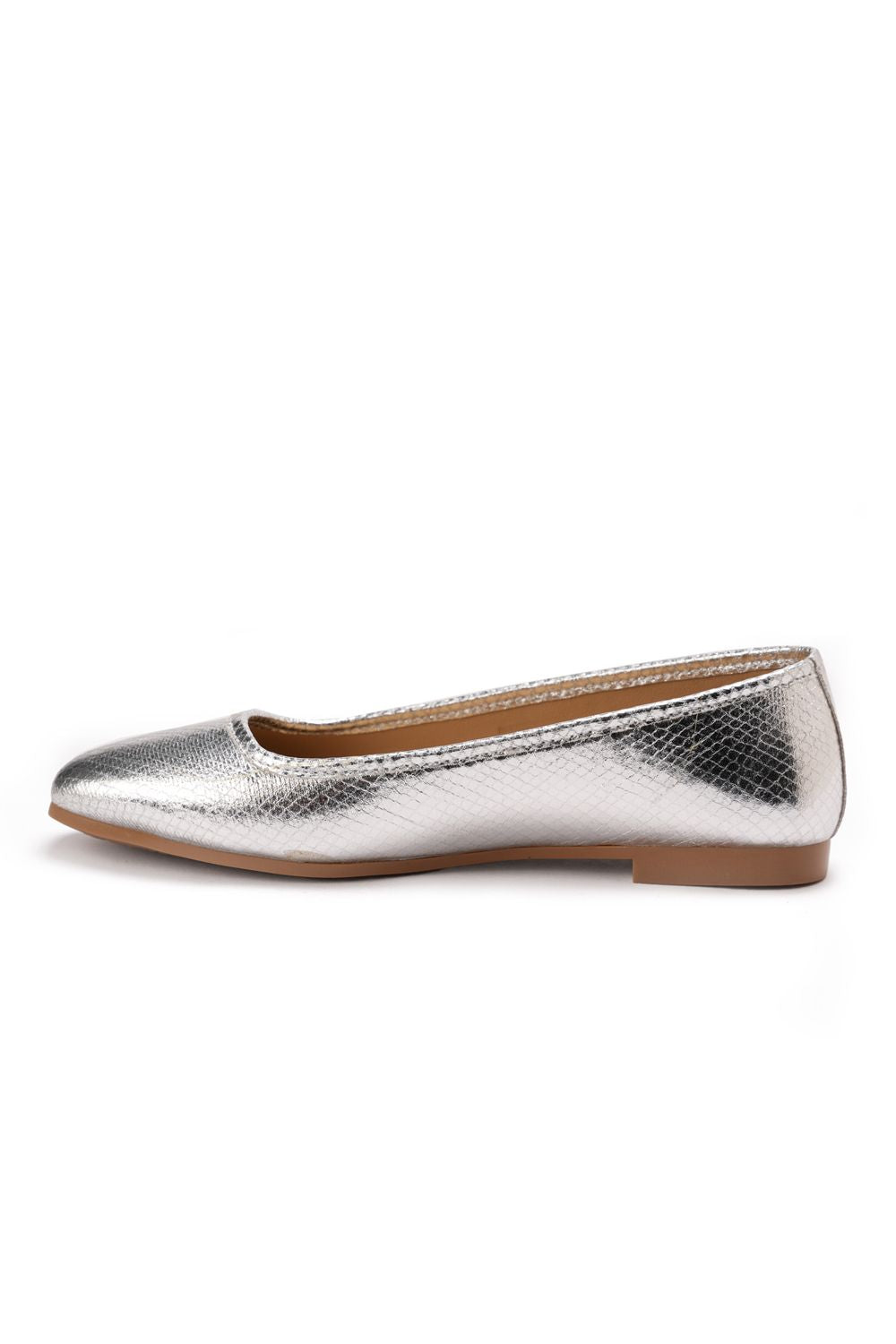 XO Style Comfortable Metallic Flat Shoes