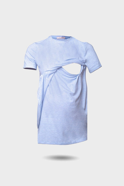 Short Sleeve Side Diagonal T-Shirt