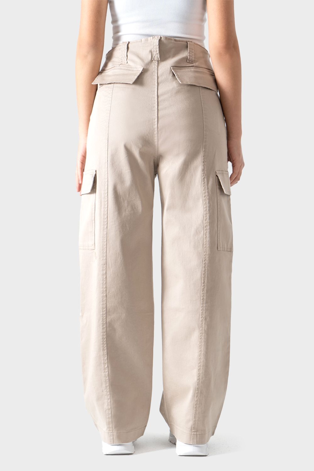 Okoye Beige Cargo Pants