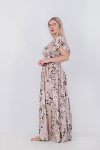 Satin Floral Dress