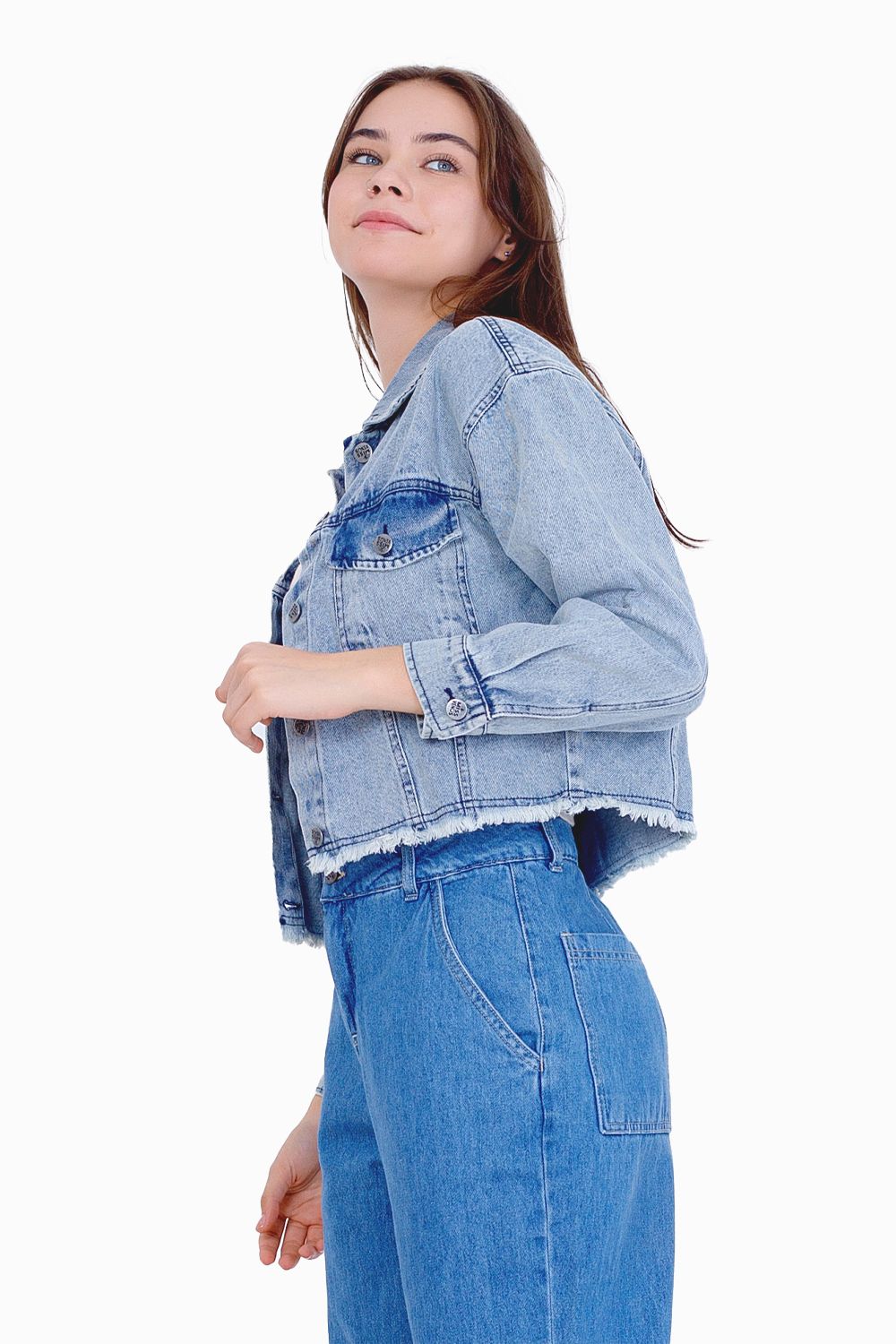 Miss Venus Cropped Jeans Jacket