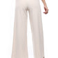 Mr.Joe Back Flap Pockets Wide Leg Pants