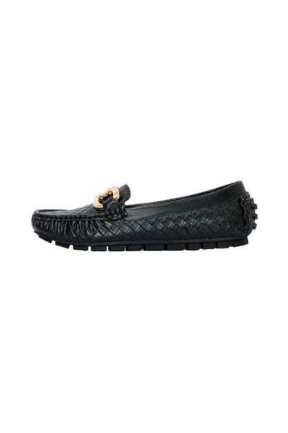 Metal Ornament Flat Shoes