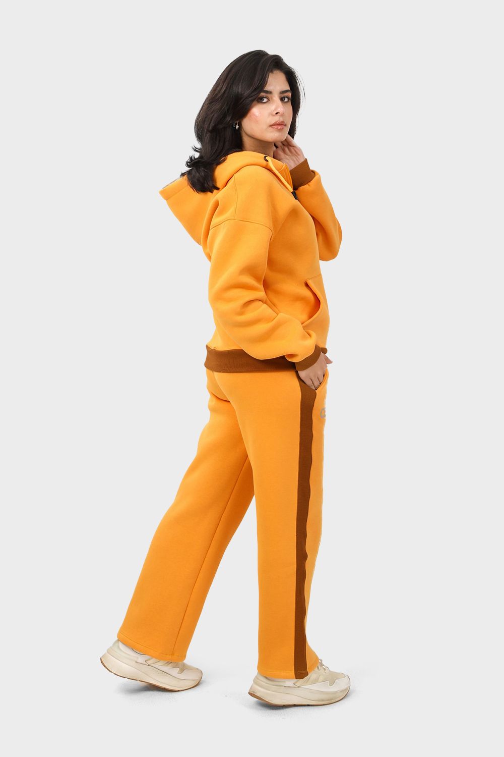 Shechick Bi-Tone Hoodie & Sweatpants Tracksuit Set