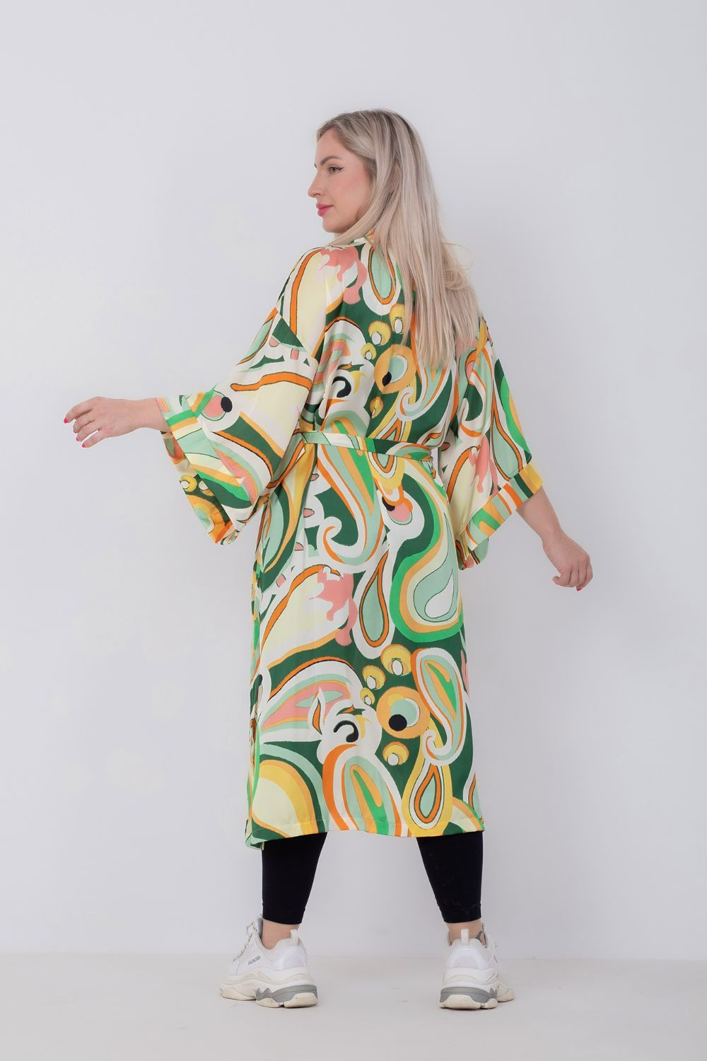 Miss Venus Colorful Maxi Cardigan