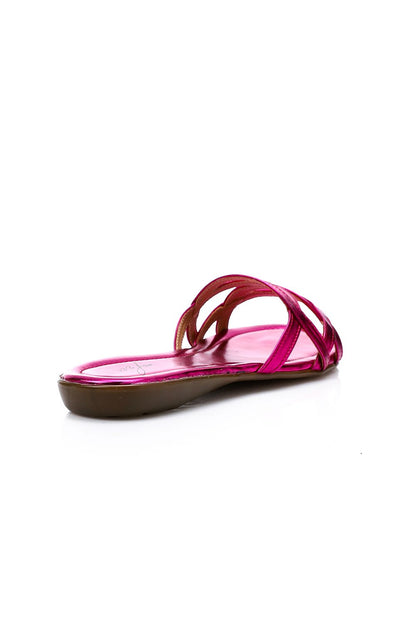 Summery Metallic Slippers