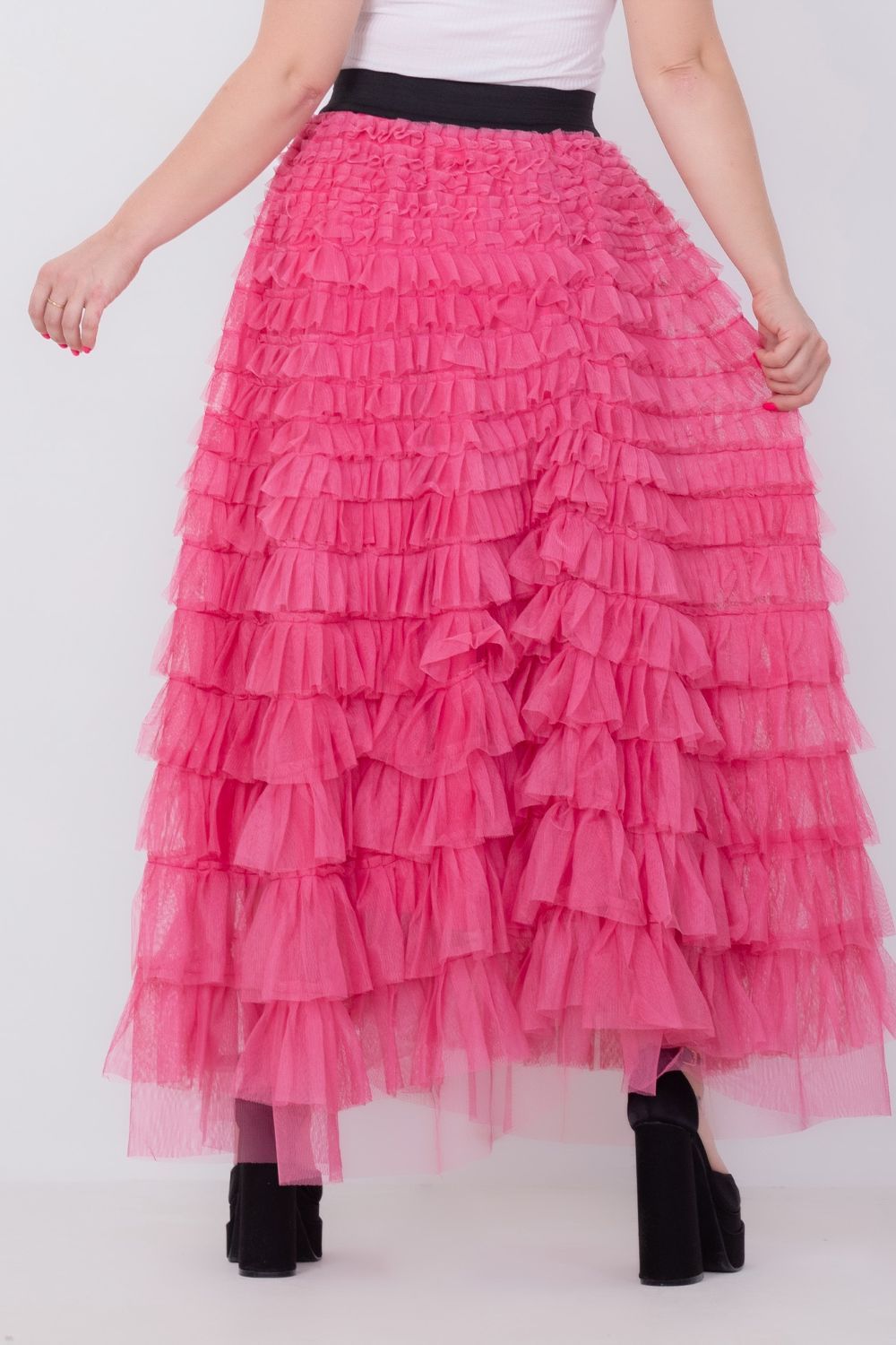 Miss Venus Fluffy Tulle Maxi Skirt