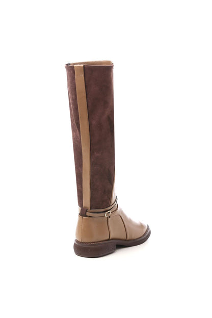 Leather Knee High Boot