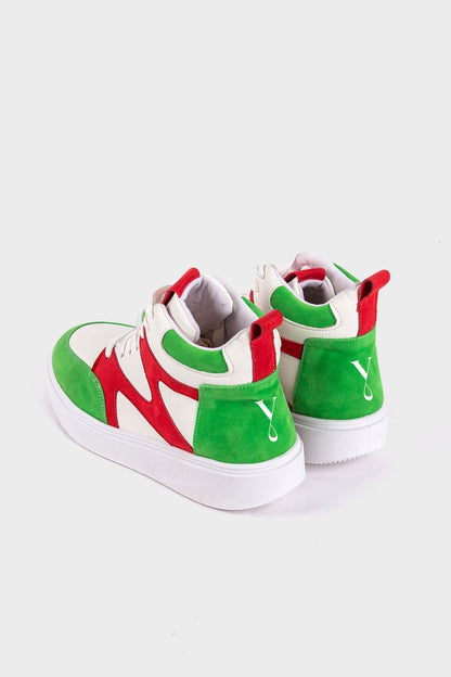 Tri-Tone Ankle Sneakers