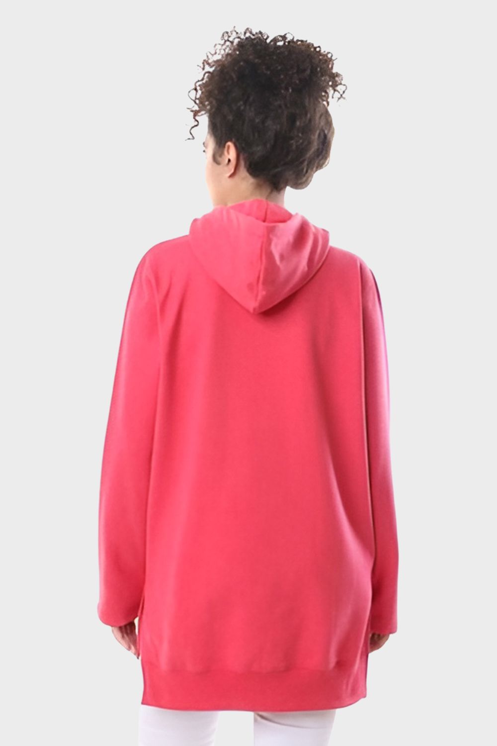 Izor High Low Plain Slip-On Hoodie