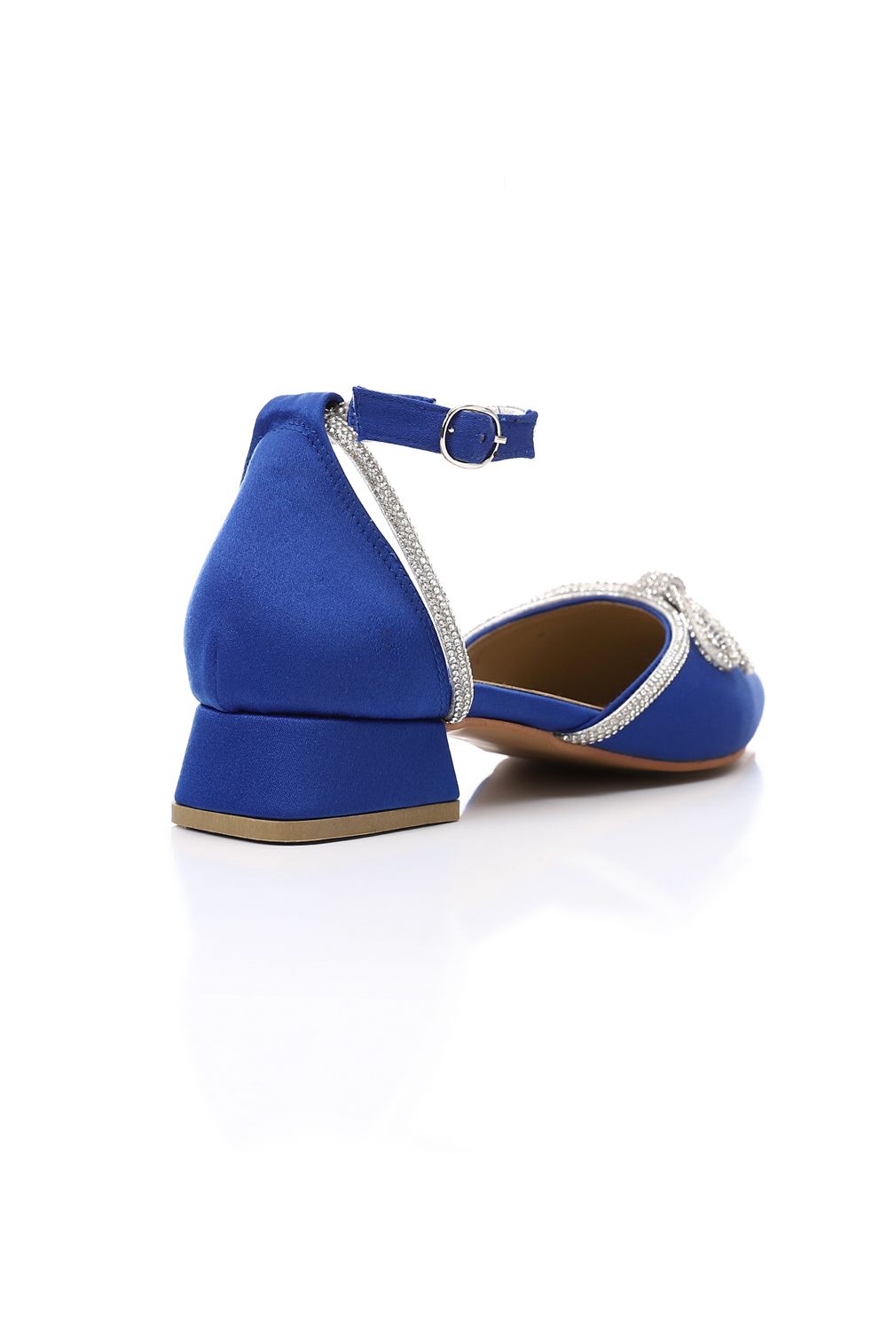 Fashionable Strassed Strap Heeled Shoes