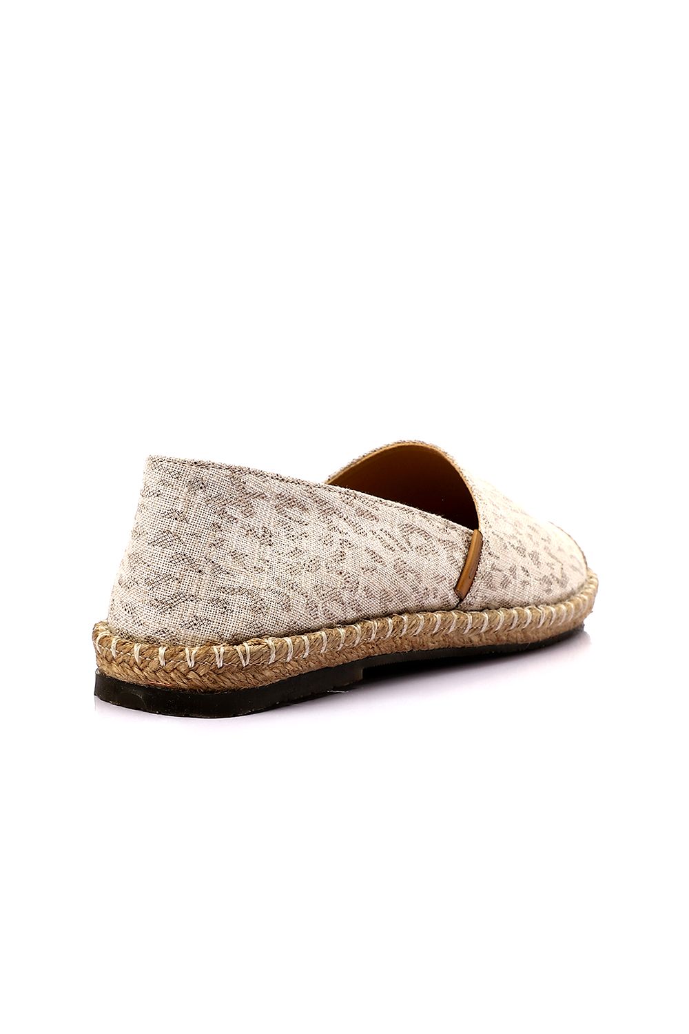 Printed Espadrille Decorated with Straw