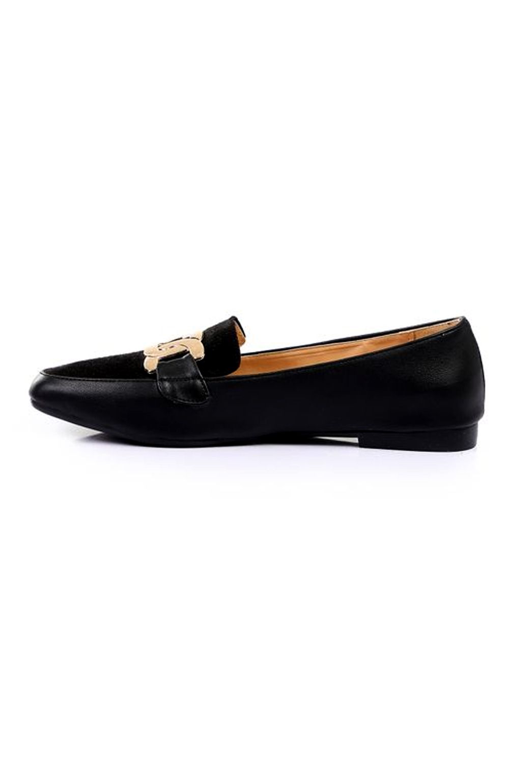 Xo Style Golden Bow Flat Shoes