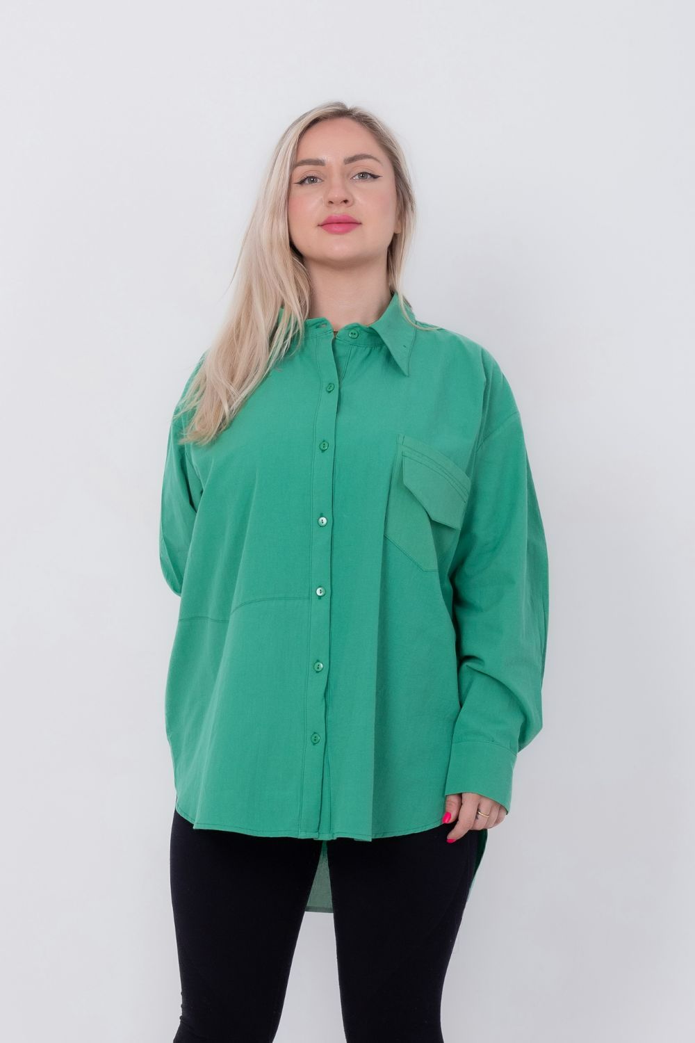 Miss Venus Basic Shirt with Side Flap Pocket