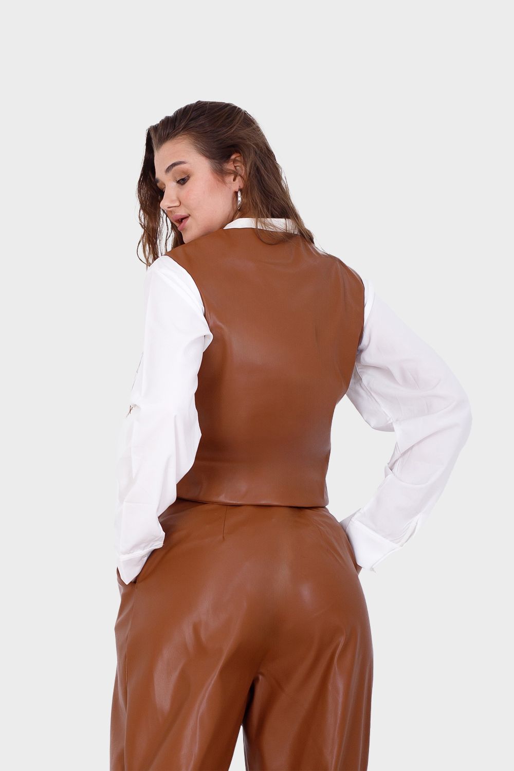 Miss Venus Solid Leather Vest