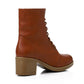 XO Style Casual Lace Up Half Boots