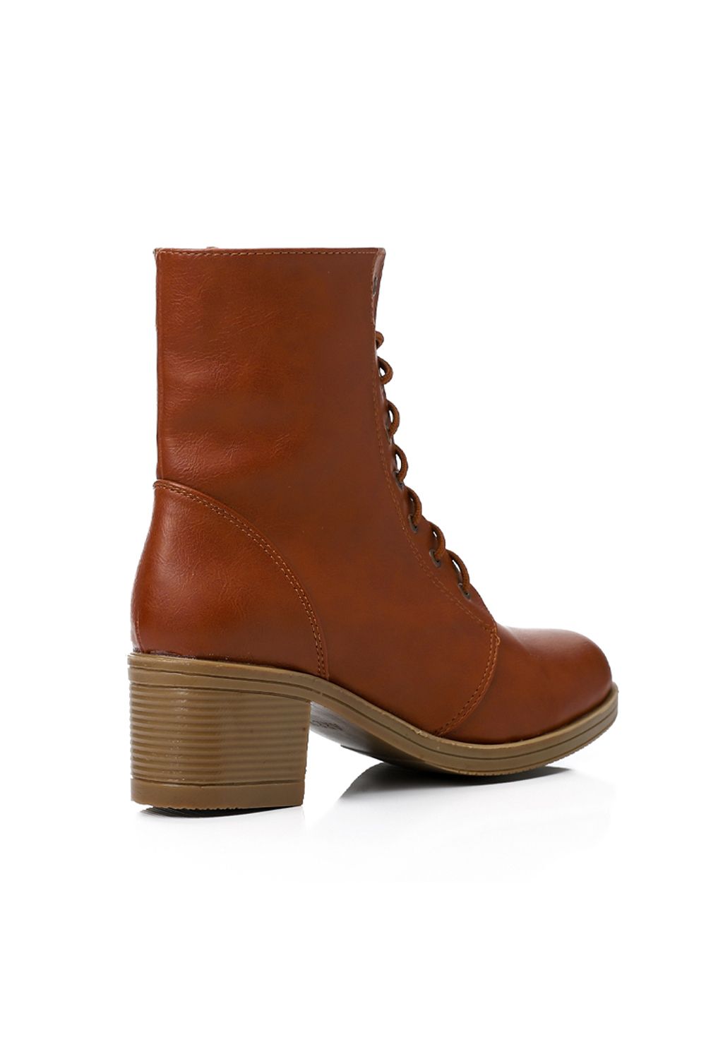 XO Style Casual Lace Up Half Boots