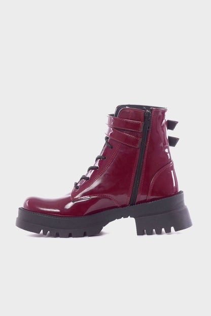 Verneh Half Boot with Two Side Buckles