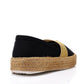 Mr.Joe Elastic Glittery Strap Espadrilles