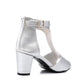 XO Style High Heeled Sandals with Mesh Sides