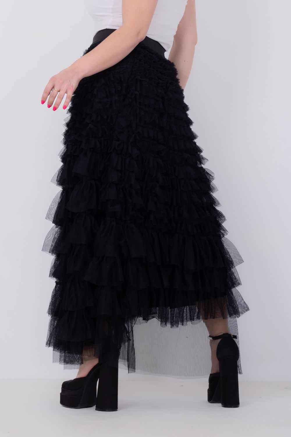 Miss Venus Fluffy Tulle Maxi Skirt