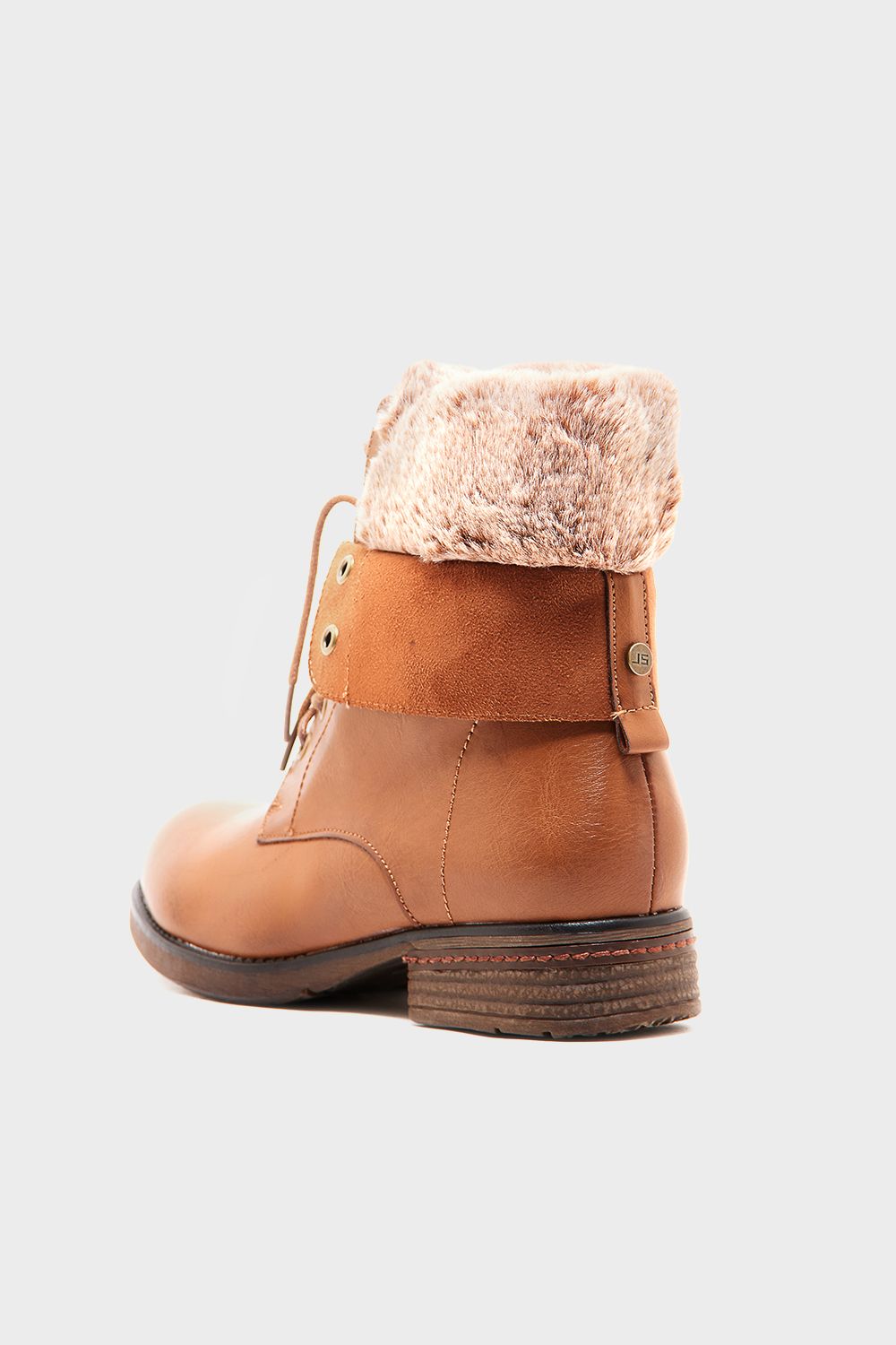 Shoeroom Fur Combat Half Boot