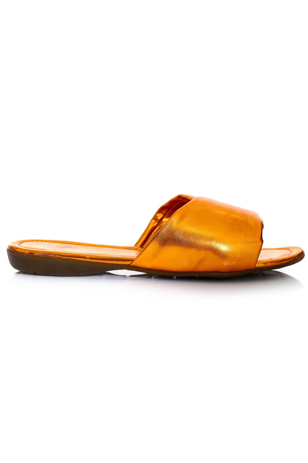 Mr.Joe Plain Casual Metallic Slippers