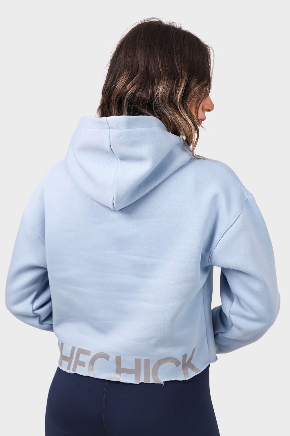 Shechick Unfinished Style Cropped Hoodie