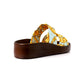 Mr.Joe Double Strapped Elegant Platform Slippers