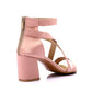 XO Style Plain High Heels Sandals