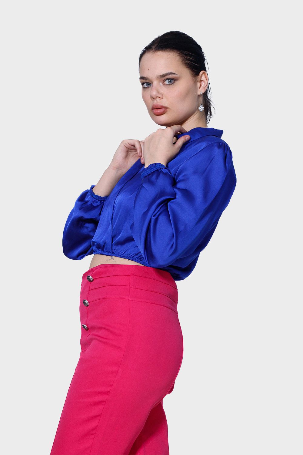 Miss Venus Fashionable Cropped Blouse